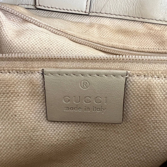 GUCCI GG Sukey Beige Canvas and Leather Tote - Picture 11 of 16